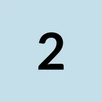 Bold number 2 on a light blue square background representing the cash offer step.